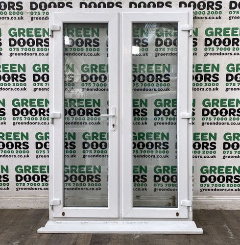 White upvc french - white,