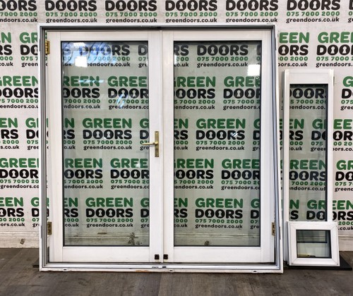 Wide aluminium french doors - aluminium,