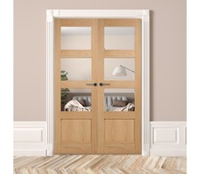 Internal rebated french doors