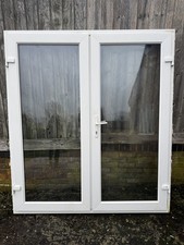 French doors upvc white
