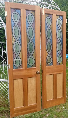 French doors stained glass - french,
