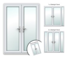 White uPVC French Doors - IN