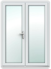 White UPVC French Door 1190mm